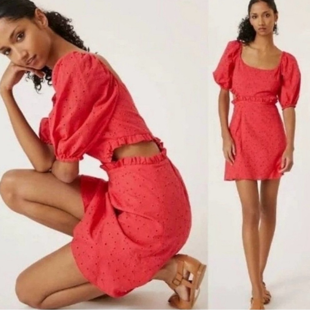 Anthropologie Hutch Eyelet Dress